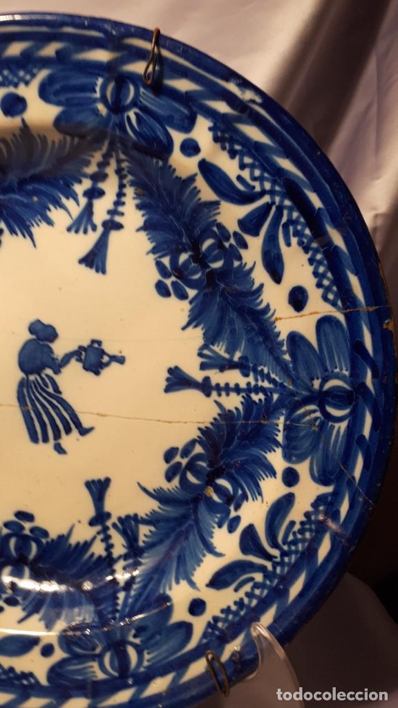 Antig&uuml;edades: Plato de Manises siglo XIX. - Foto 4