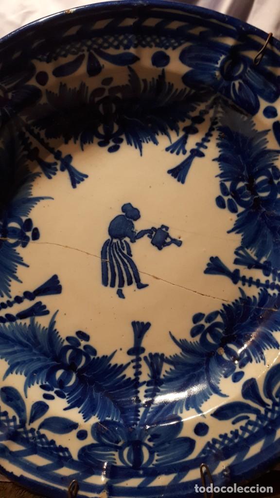 Antig&uuml;edades: Plato de Manises siglo XIX. - Foto 8