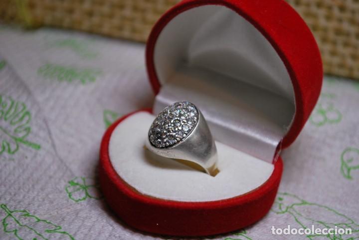 Antig&uuml;edades: Anillo de plata DE LEY con 27 PIEDRAS . - Foto 4