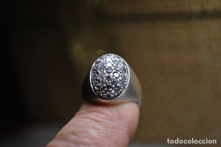 Antig&uuml;edades: Anillo de plata DE LEY con 27 PIEDRAS . - Foto 8