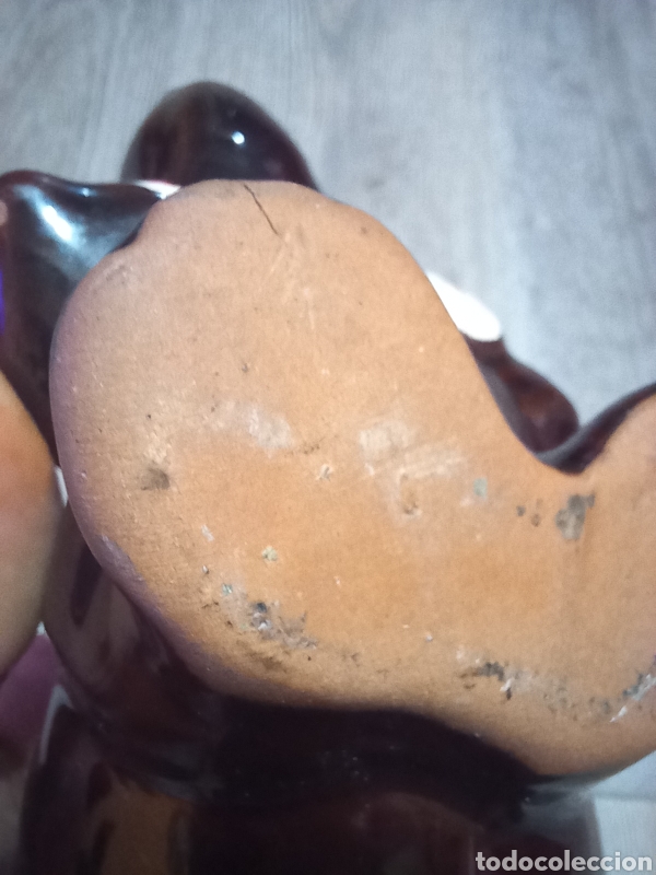 Antig&uuml;edades: BOTELLA O BOTIJO CON FORMA DE PERRO SALCHICHA - Foto 8
