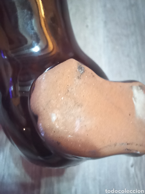 Antig&uuml;edades: BOTELLA O BOTIJO CON FORMA DE PERRO SALCHICHA - Foto 9