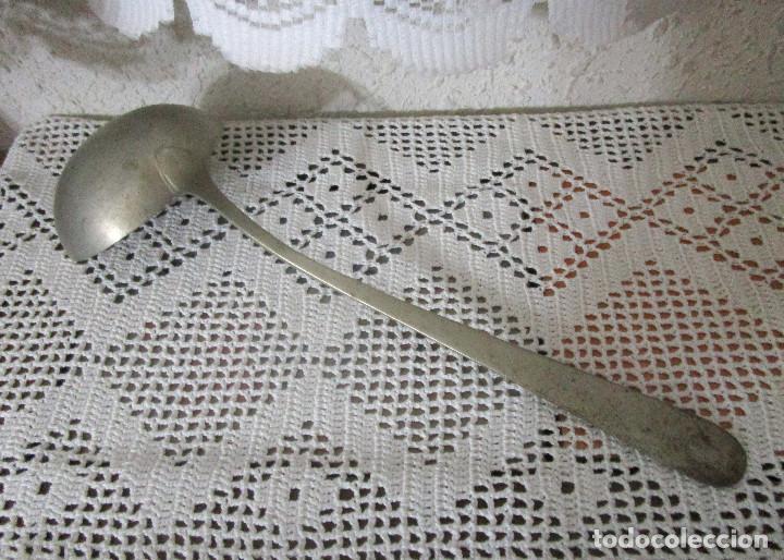 Antig&uuml;edades: ANTIGUO CUCHARON DE ALPACA - Foto 2