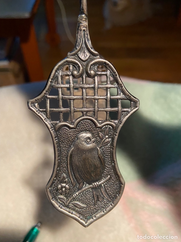 Antig&uuml;edades: Pinzas para servir de plata - Foto 2