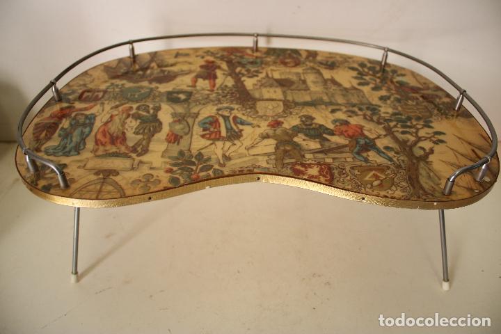 Antig&uuml;edades: antigua bandeja para cama - Foto 4