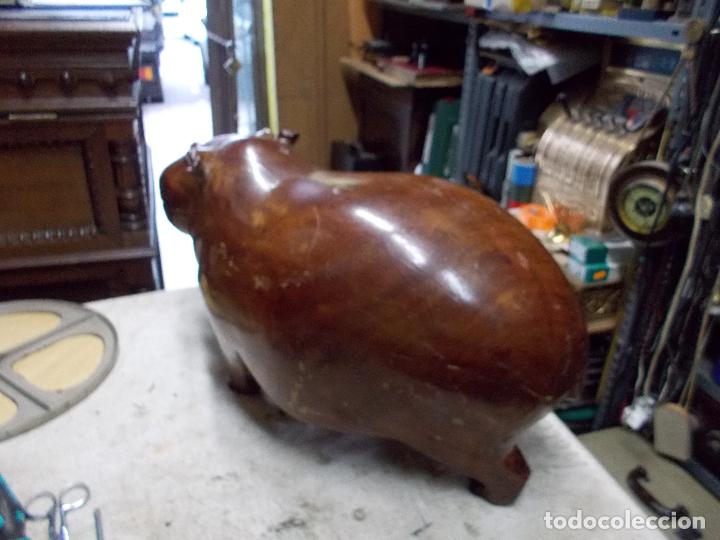 Antig&uuml;edades: talla madera hipopotamo - Foto 10