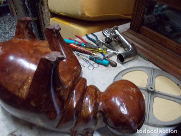 Antig&uuml;edades: talla madera hipopotamo - Foto 13