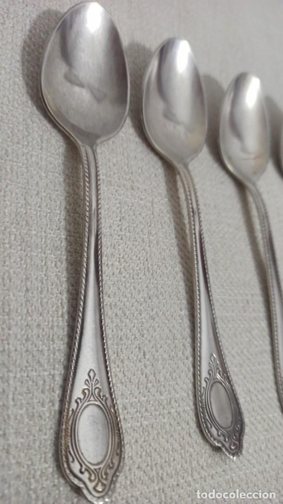 Antig&uuml;edades: CUCHARAS PLATA SOLINGEN ROCOC&Oacute; 100 CORONA - Foto 3