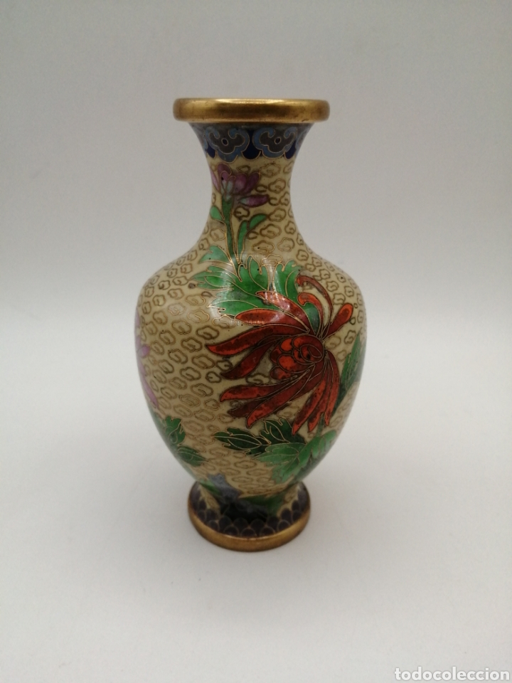 Antig&uuml;edades: Peque&ntilde;o jarr&oacute;n esmalte cloisonne - Foto 2
