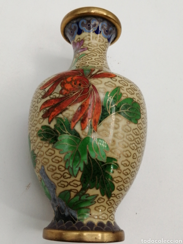 Antig&uuml;edades: Peque&ntilde;o jarr&oacute;n esmalte cloisonne - Foto 4