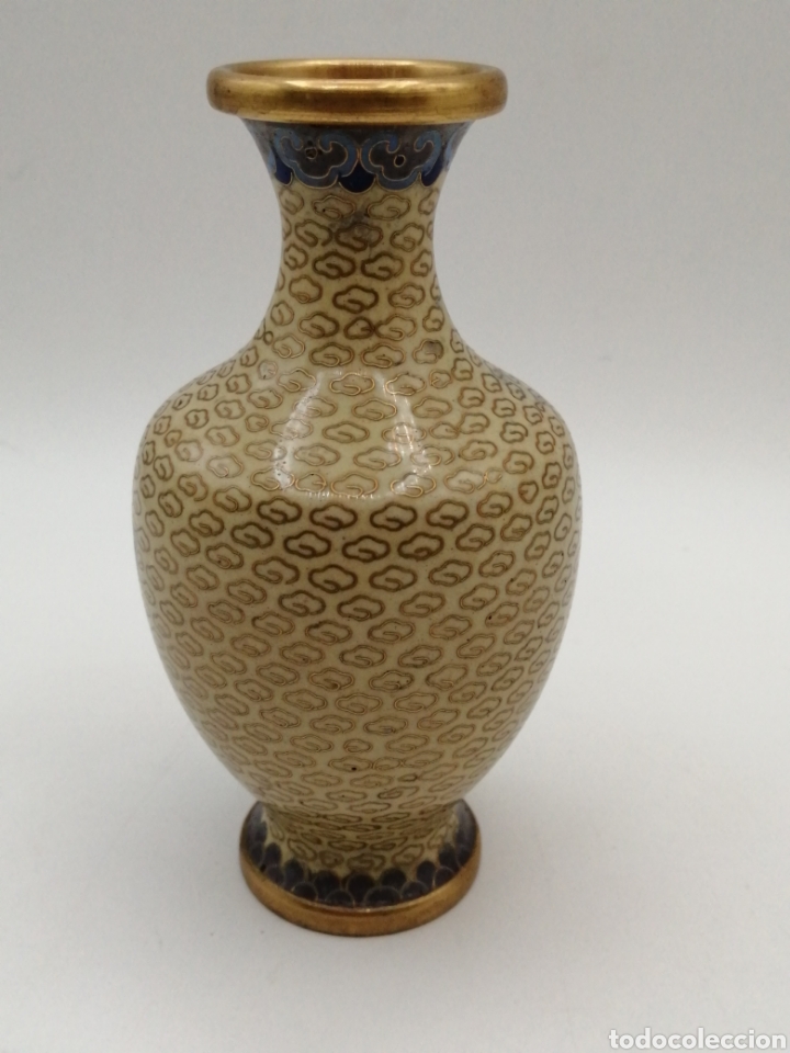 Antig&uuml;edades: Peque&ntilde;o jarr&oacute;n esmalte cloisonne - Foto 5