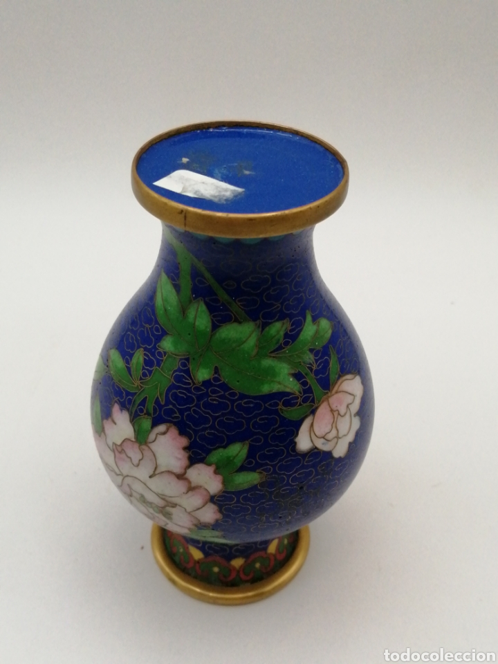 Antig&uuml;edades: Peque&ntilde;o jarr&oacute;n esmalte cloisonne - Foto 4