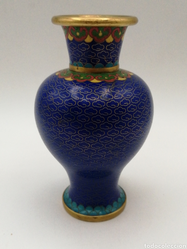 Antig&uuml;edades: Peque&ntilde;o jarr&oacute;n esmalte cloisonne - Foto 5