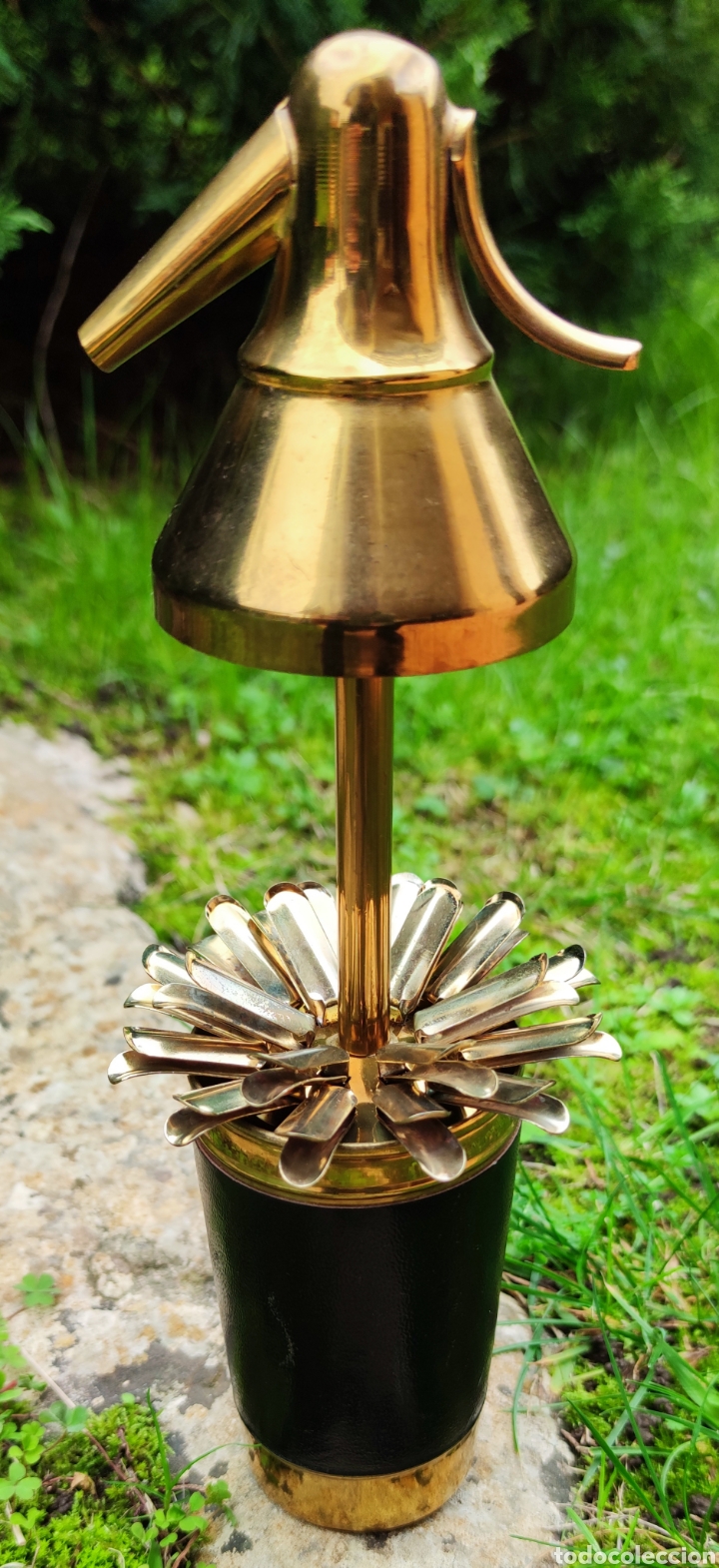 Antiques: CIGARRERA PITILLERA LATON Y PIEL