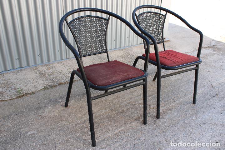 Antig&uuml;edades: 2 sillones de hirro jardin - Foto 2