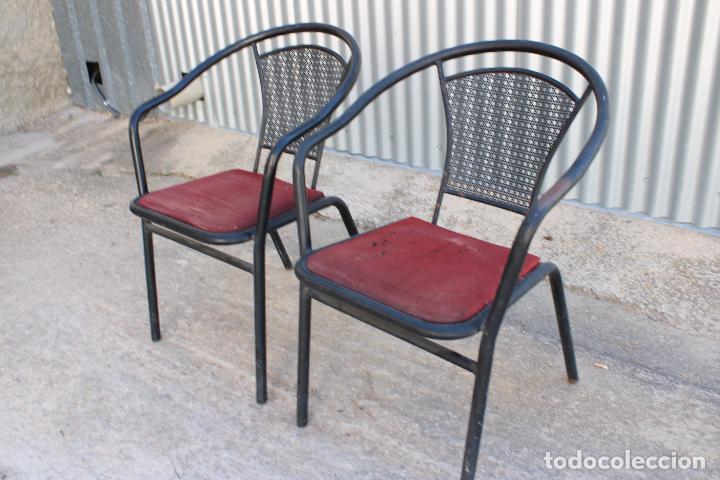 Antig&uuml;edades: 2 sillones de hirro jardin - Foto 3
