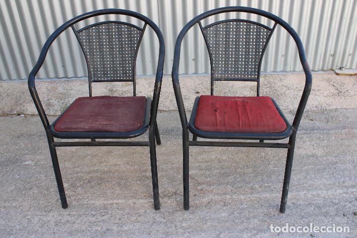 Antig&uuml;edades: 2 sillones de hirro jardin - Foto 5