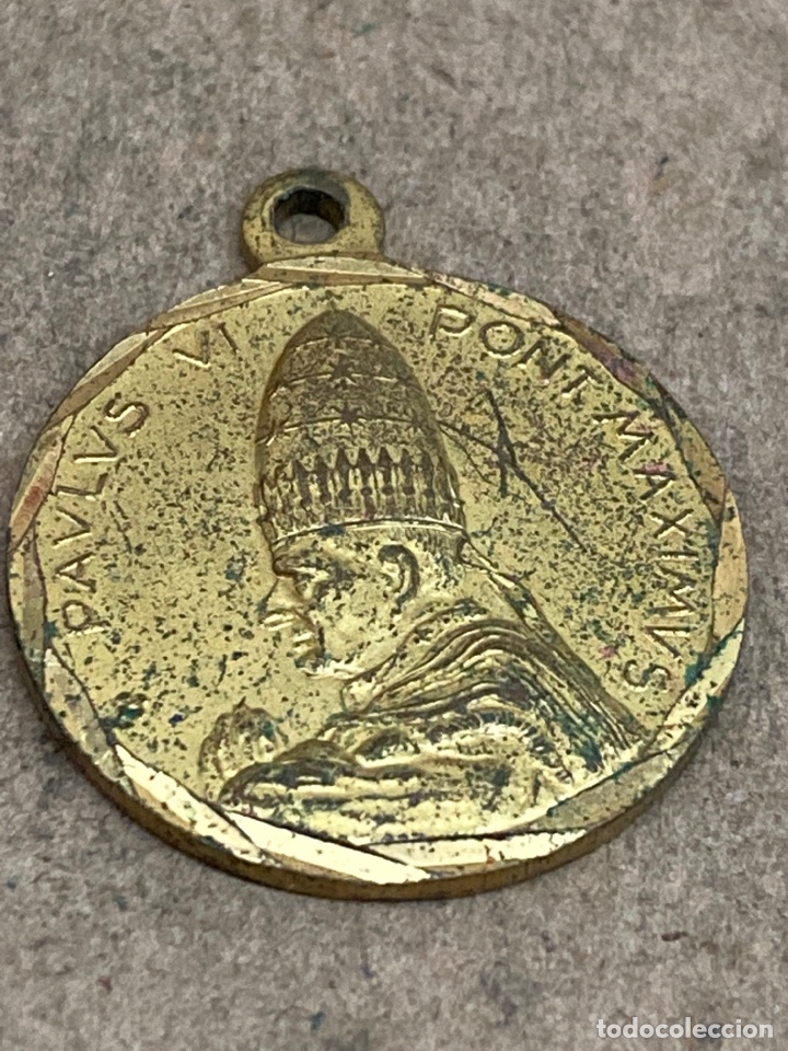 Antig&uuml;edades: Medalla de bronce religioso - Foto 1