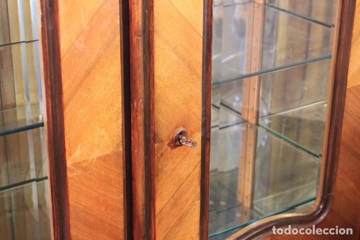 Antig&uuml;edades: ARMARIO VITRINA COPETE - Foto 11