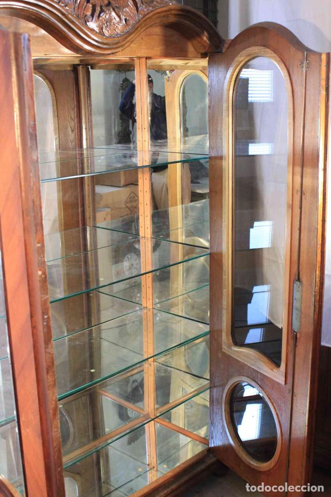 Antig&uuml;edades: ARMARIO VITRINA COPETE - Foto 17