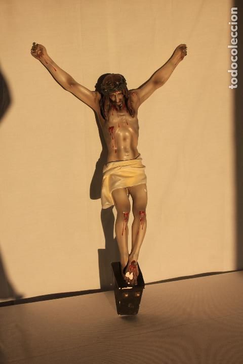 Antig&uuml;edades: CRISTO CRUCIFICADO ESCAYOLA MATE A - Foto 1