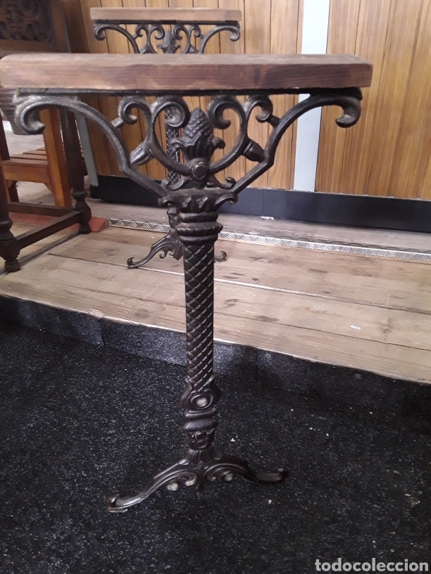 Antig&uuml;edades: Consola de hierro y marmol - Foto 2