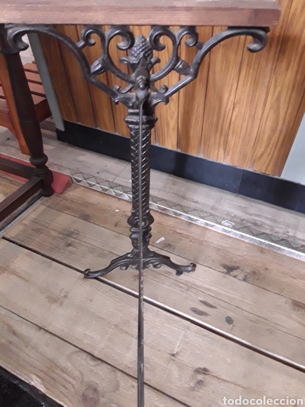 Antig&uuml;edades: Consola de hierro y marmol - Foto 4