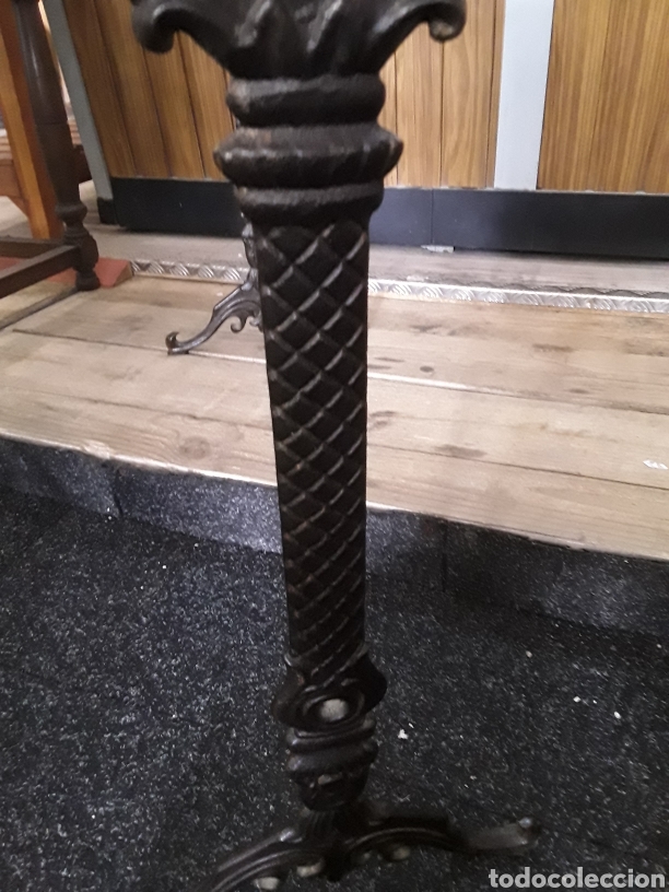 Antig&uuml;edades: Consola de hierro y marmol - Foto 8