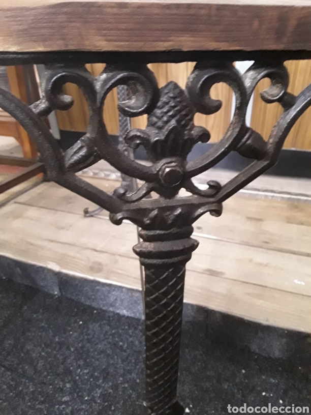 Antig&uuml;edades: Consola de hierro y marmol - Foto 10