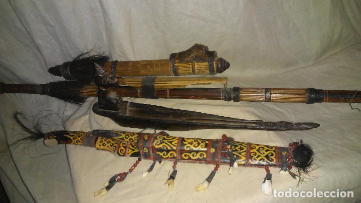 Antig&uuml;edades: ANTIGUAS ARMAS AFRICANAS - BELLAMENTE DECORADAS. - Foto 1