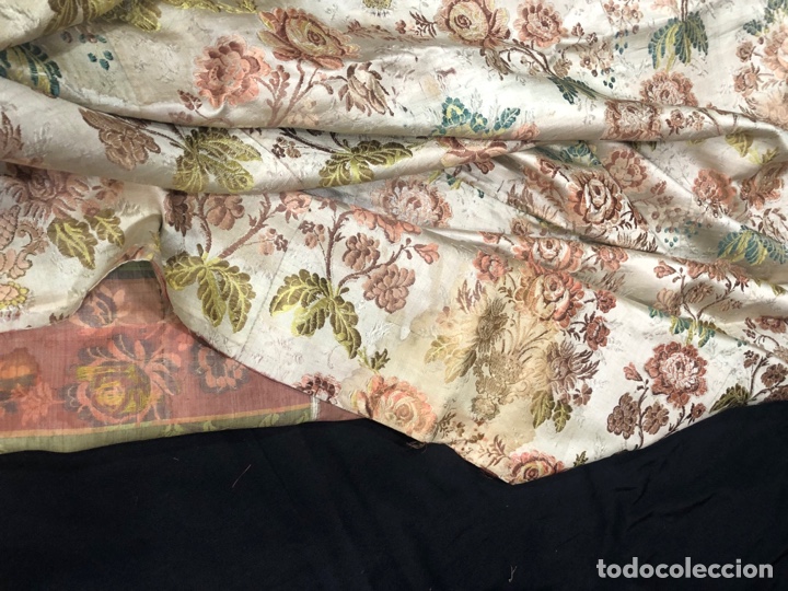 Antig&uuml;edades: Tejido de sedas del siglo XIX - Foto 4
