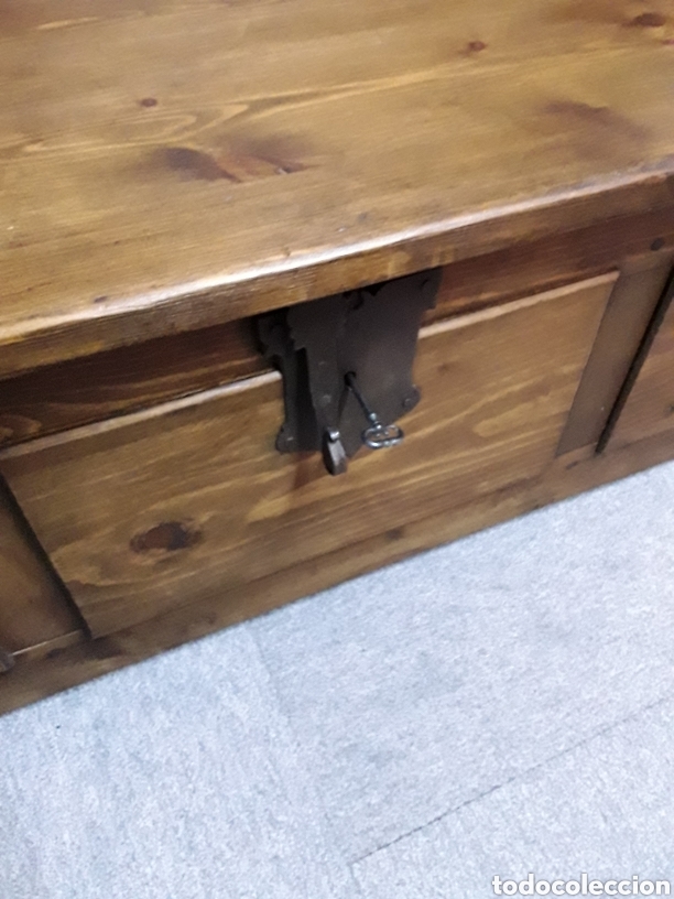 Antig&uuml;edades: Banco arca, esca&ntilde;o - Foto 4