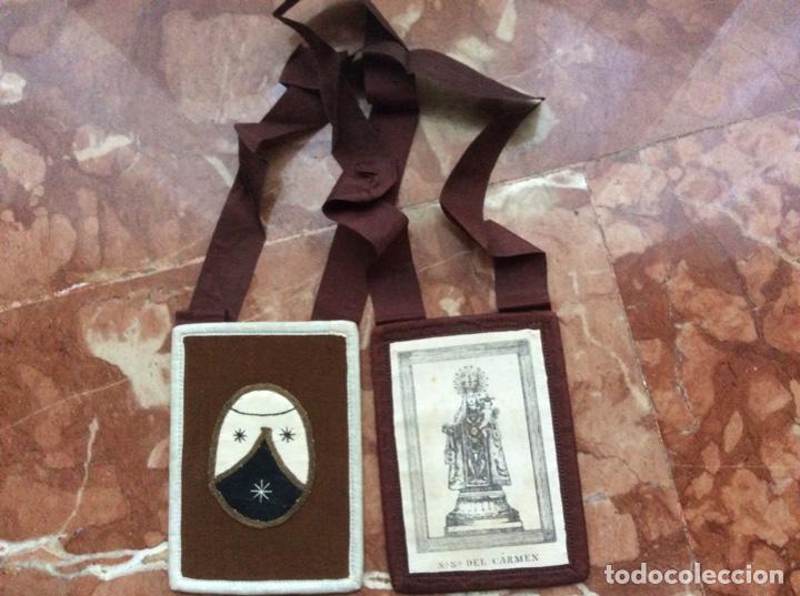 Antig&uuml;edades: Escapulario 12cmx8,5cm. - Foto 2