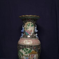 Antigüedades: GRAN JARRON CHINO EN PORCELANA