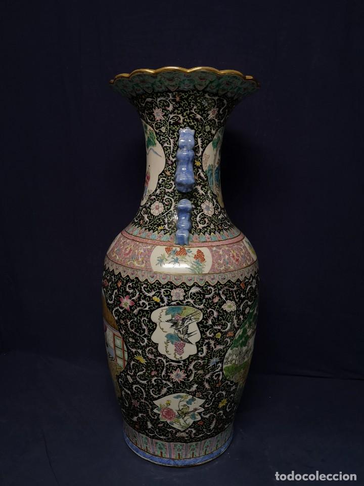 Antig&uuml;edades: GRAN JARRON CHINO EN PORCELANA - Foto 9