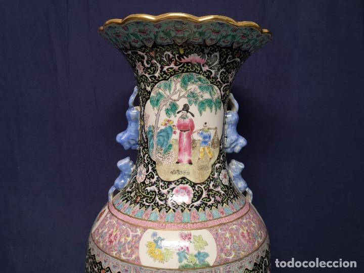 Antig&uuml;edades: GRAN JARRON CHINO EN PORCELANA - Foto 14