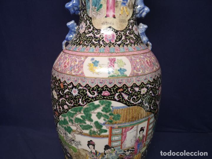 Antig&uuml;edades: GRAN JARRON CHINO EN PORCELANA - Foto 15