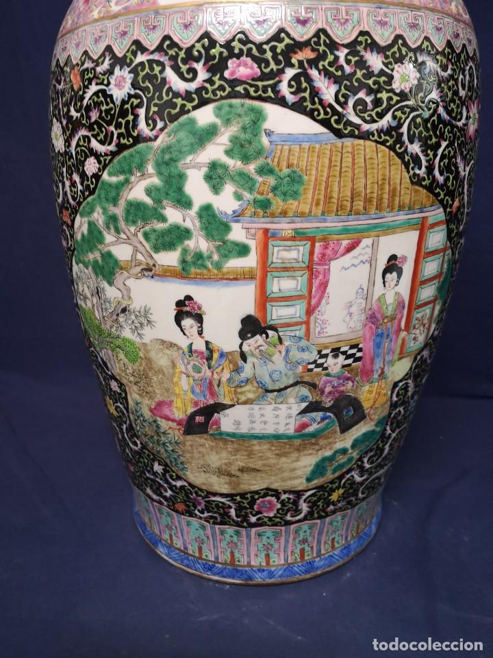 Antig&uuml;edades: GRAN JARRON CHINO EN PORCELANA - Foto 16