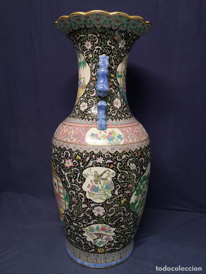 Antig&uuml;edades: GRAN JARRON CHINO EN PORCELANA - Foto 18