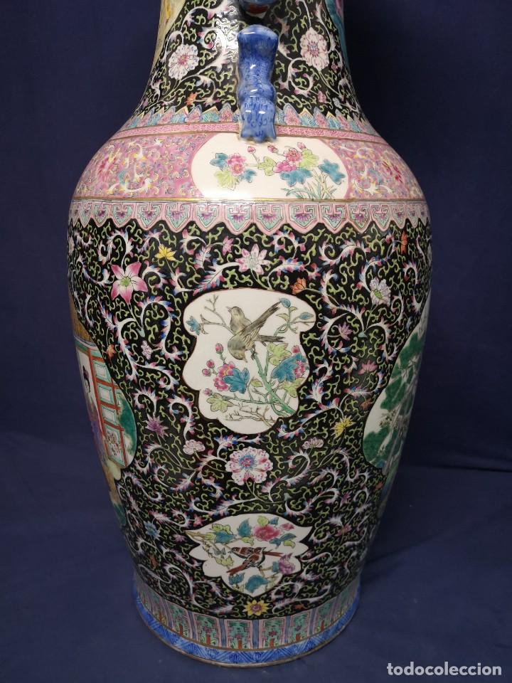 Antig&uuml;edades: GRAN JARRON CHINO EN PORCELANA - Foto 19