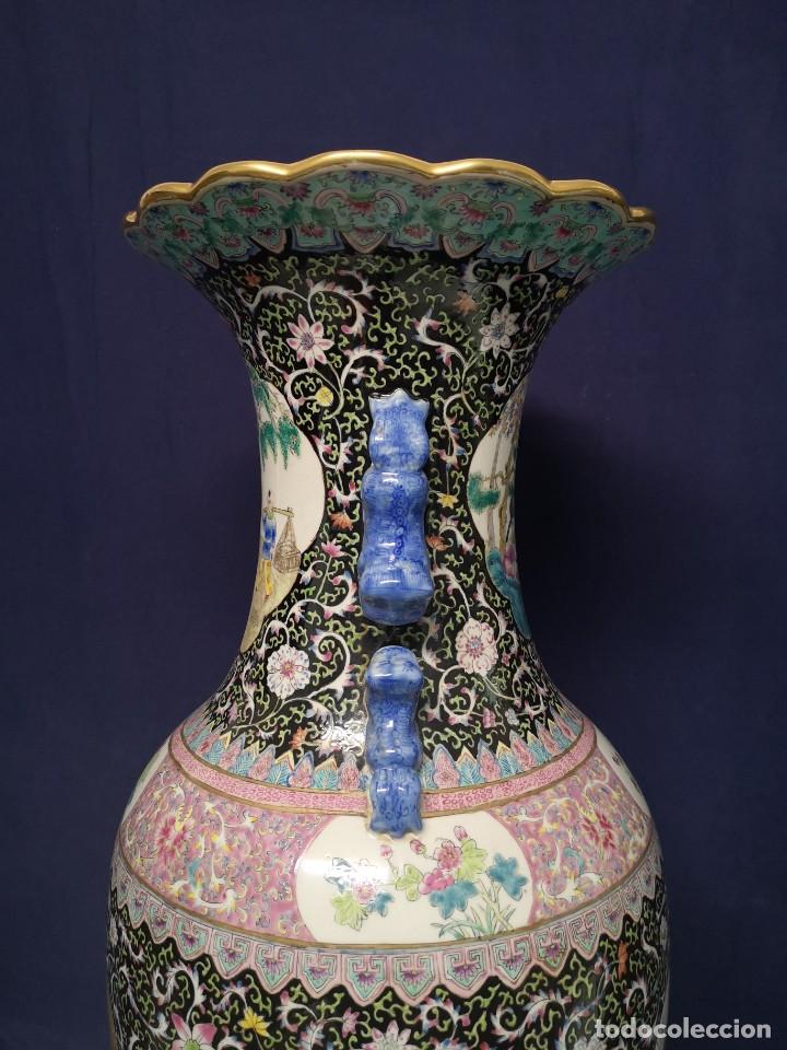 Antig&uuml;edades: GRAN JARRON CHINO EN PORCELANA - Foto 20
