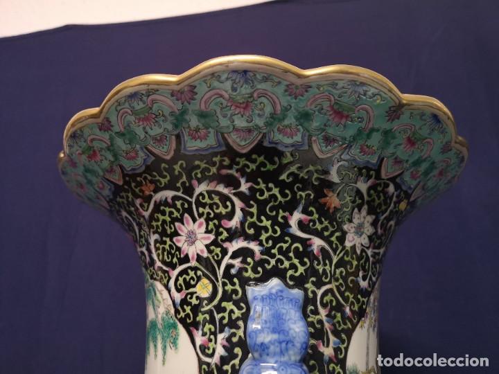 Antig&uuml;edades: GRAN JARRON CHINO EN PORCELANA - Foto 21
