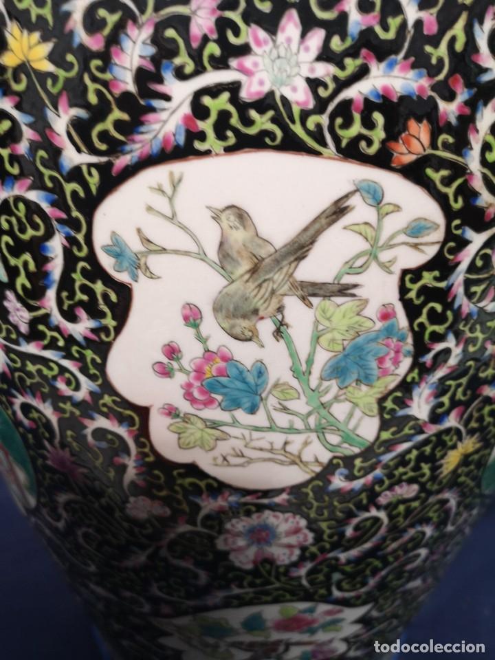Antig&uuml;edades: GRAN JARRON CHINO EN PORCELANA - Foto 22