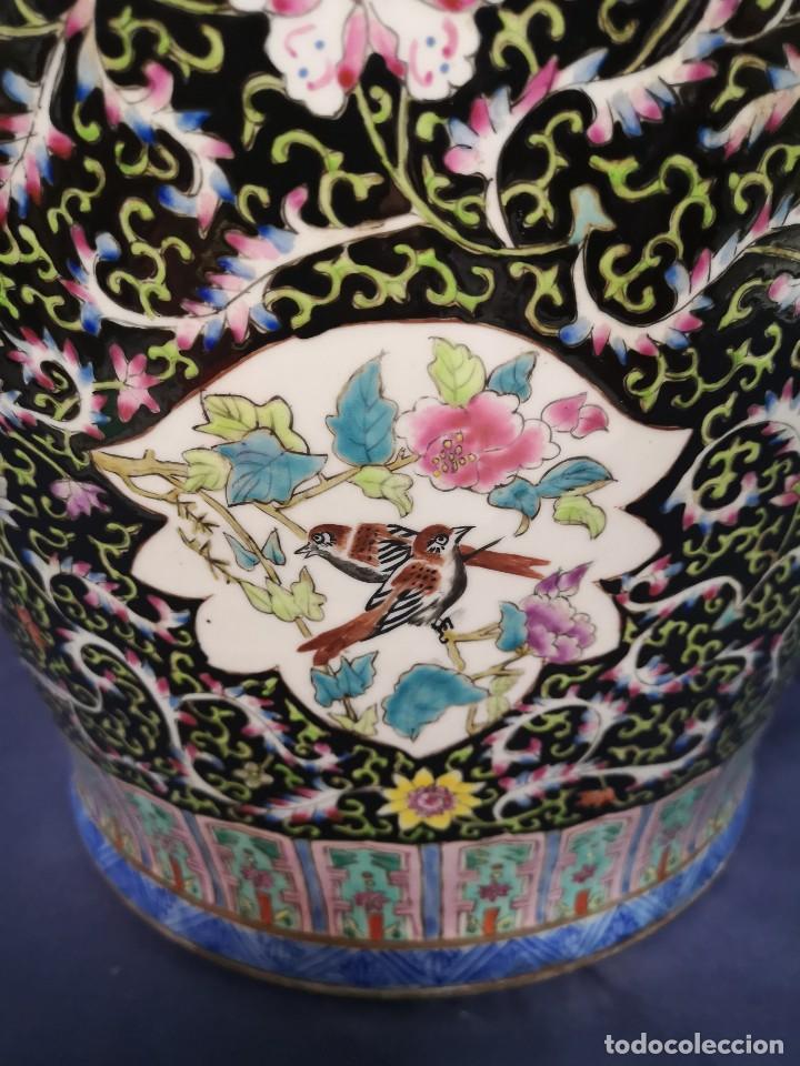 Antig&uuml;edades: GRAN JARRON CHINO EN PORCELANA - Foto 23