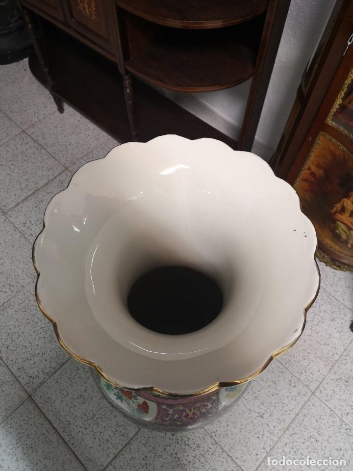 Antig&uuml;edades: GRAN JARRON CHINO EN PORCELANA - Foto 26