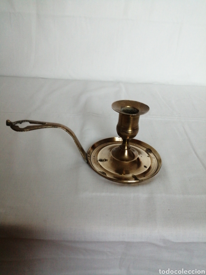 Antig&uuml;edades: Palmatoria bronce antigua - Foto 2