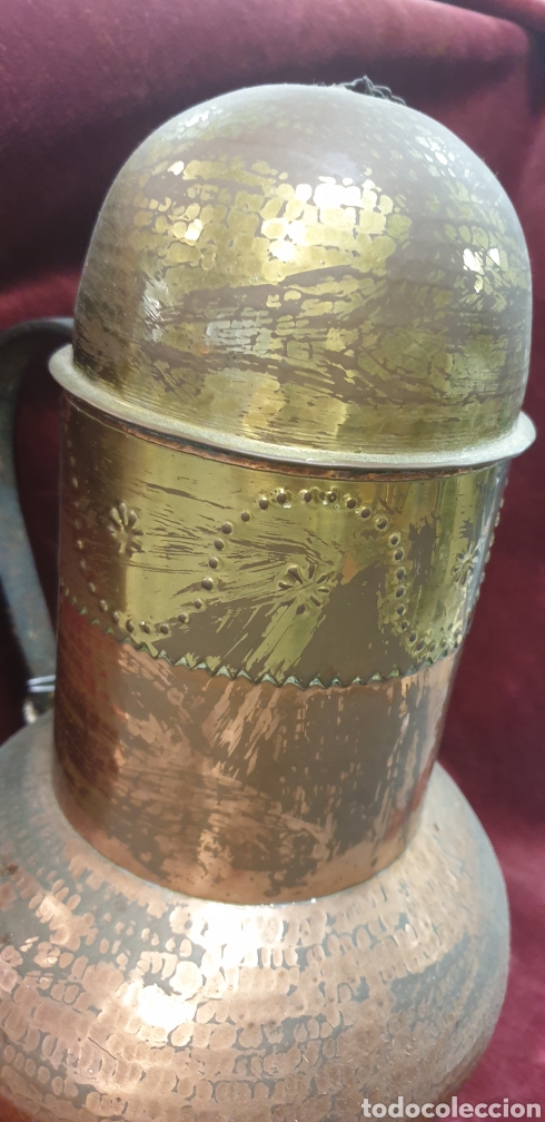 Antig&uuml;edades: Gran chocolatera de Cobre 30cm alto - Foto 4