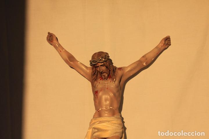 Antig&uuml;edades: CRISTO CRUCIFICADO ESCAYOLA MATE C - Foto 2