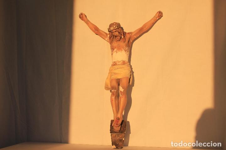 Antig&uuml;edades: CRISTO CRUCIFICADO ESCAYOLA MATE D - Foto 1