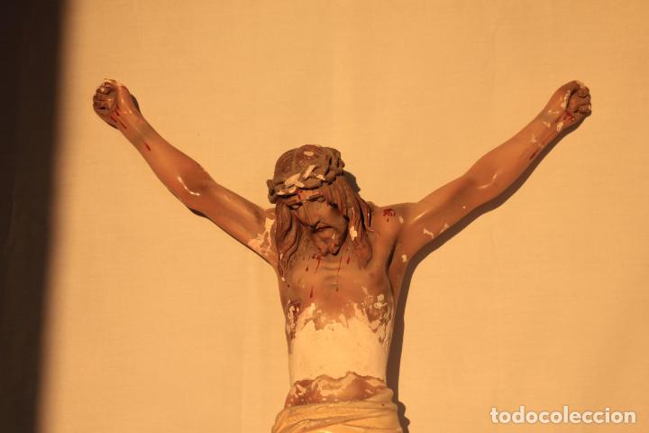 Antig&uuml;edades: CRISTO CRUCIFICADO ESCAYOLA MATE D - Foto 2